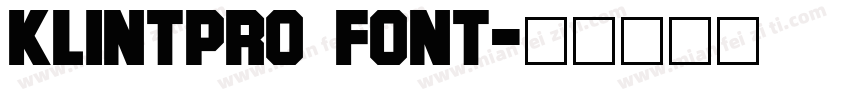 KlintPro Font字体转换